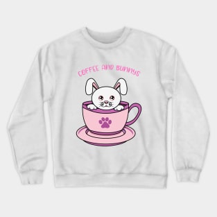 All i need is coffee and rabbits Crewneck Sweatshirt